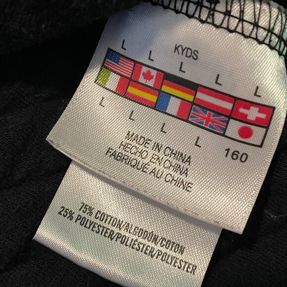 Spyder Boys Quilted Washed Out Black Pullover With Red Button Collar Large - Picture 9 of 10